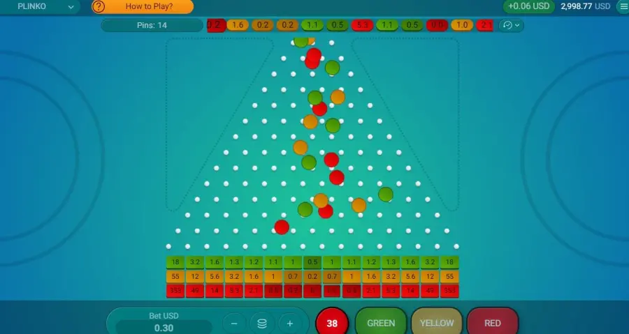 Plinko simulator
